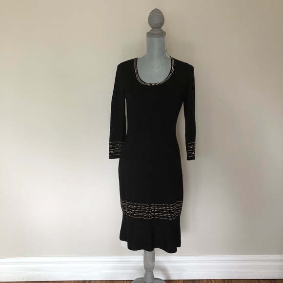 Tommy Hilfiger black dress with studded design. - Picture 2 of 8